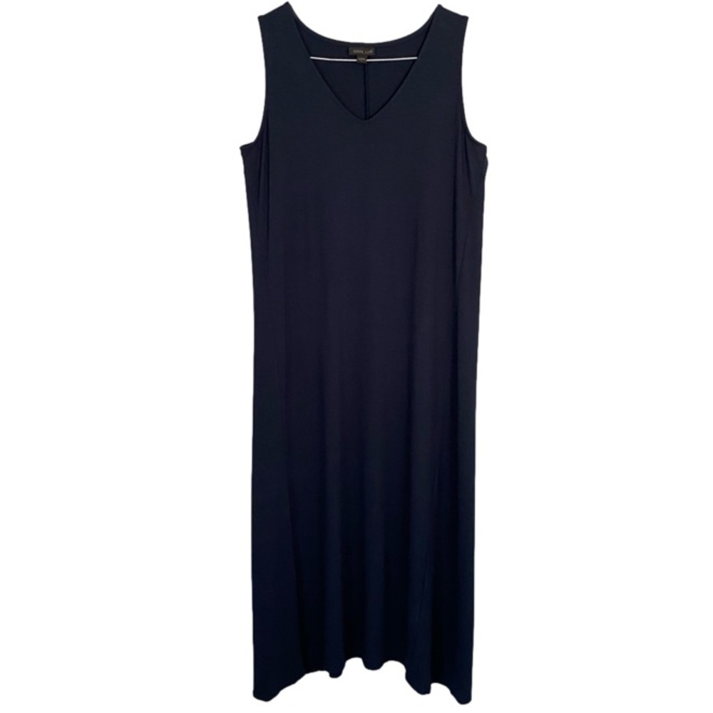 J JILL Wearever Collection Maxi Dress Sleeveless Deep Navy Blue Women Size S